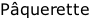 Pâquerette